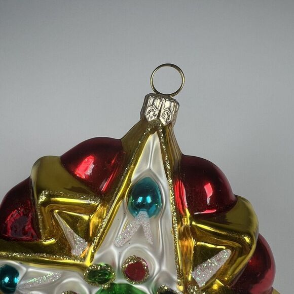 Kurt Adler Polonaise Christmas Star Blown Glass Ornament By Komozja Cottagecore - Picture 6 of 6